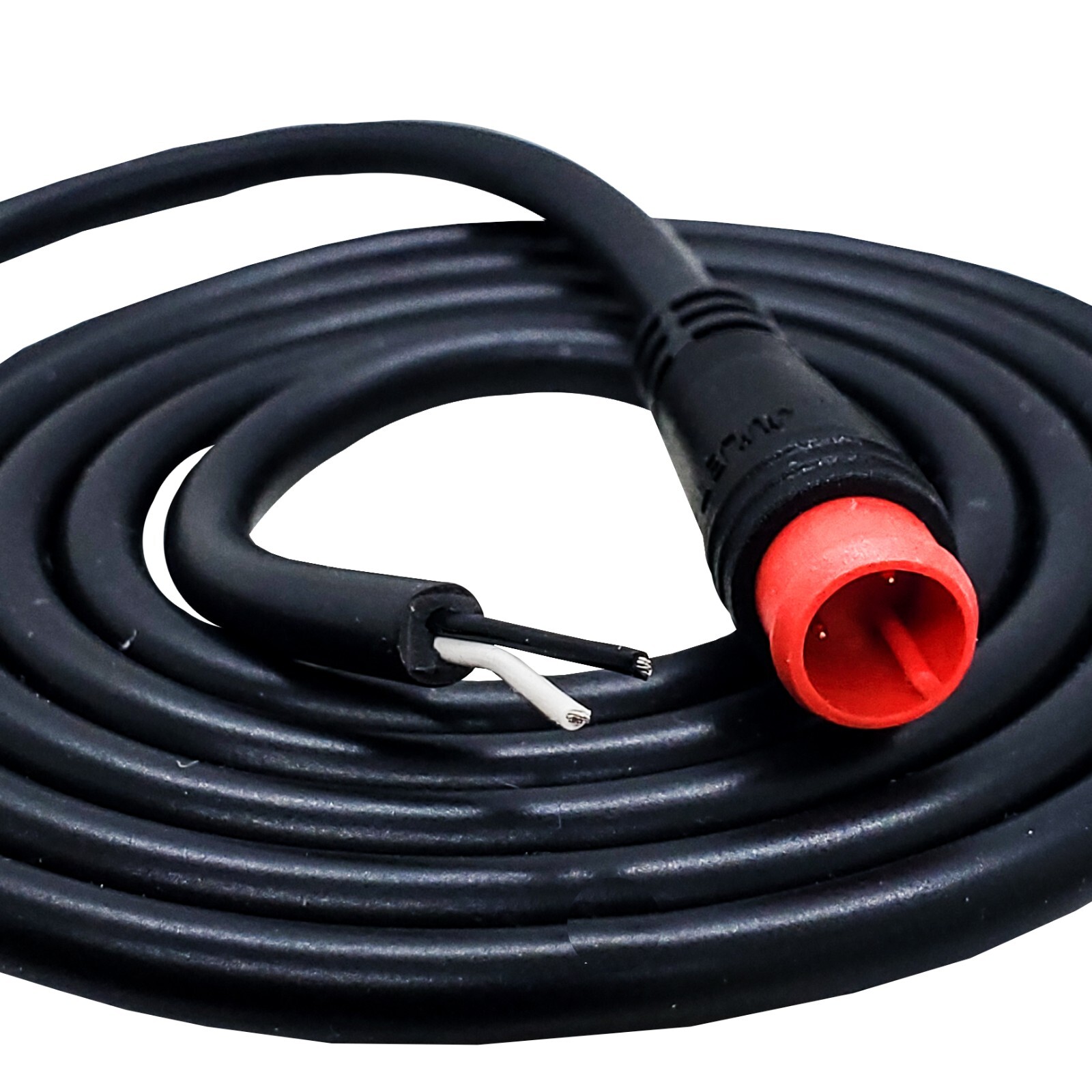 2X Julet Plug 2-Pin Male Connector Pigtail 3FT Wire for E-Bike LED Lights 60V