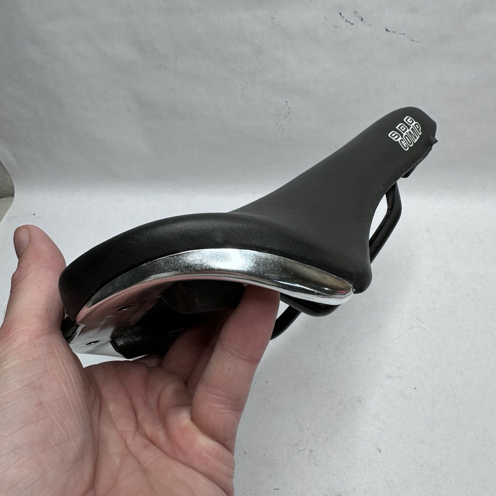 SDG Speed Defies Gravity Saddle Seat Comp BMX Mountain Bike Black Chrome