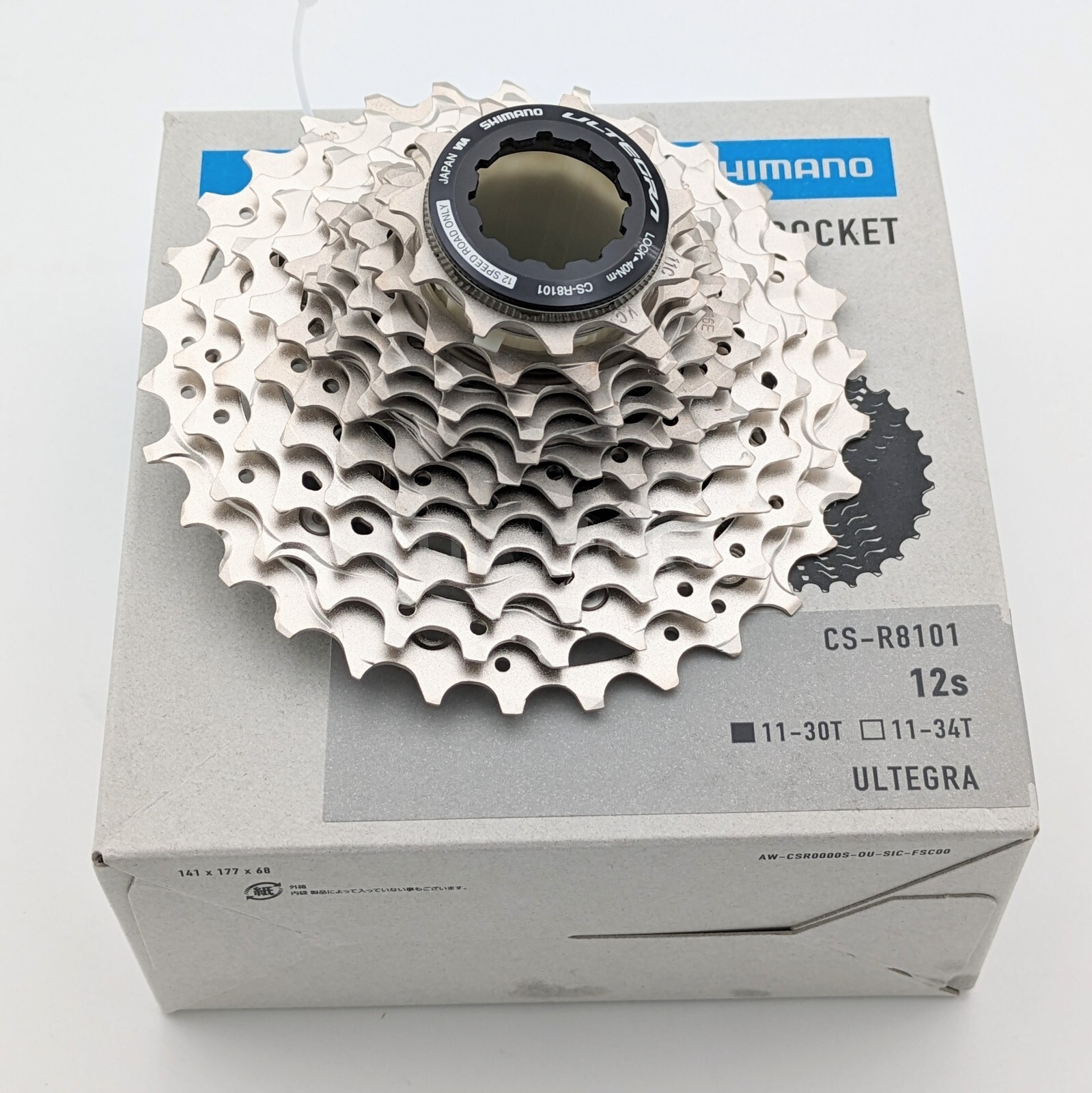 Shimano ULTEGRA CS-R8101-12 Road Cassette Sprocket 11-30T, 12-Speed HYPERGLIDE+