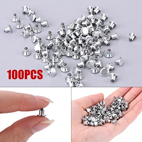 100pcs 6.5mm/0.26″ Anti-Slip Snow Screw Stud – Tyre Snow Chains Tire Spikes