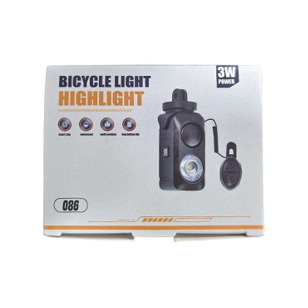 USB Rechargeable Bike Light with For horn 120dB LED Headlight and Tail Light
