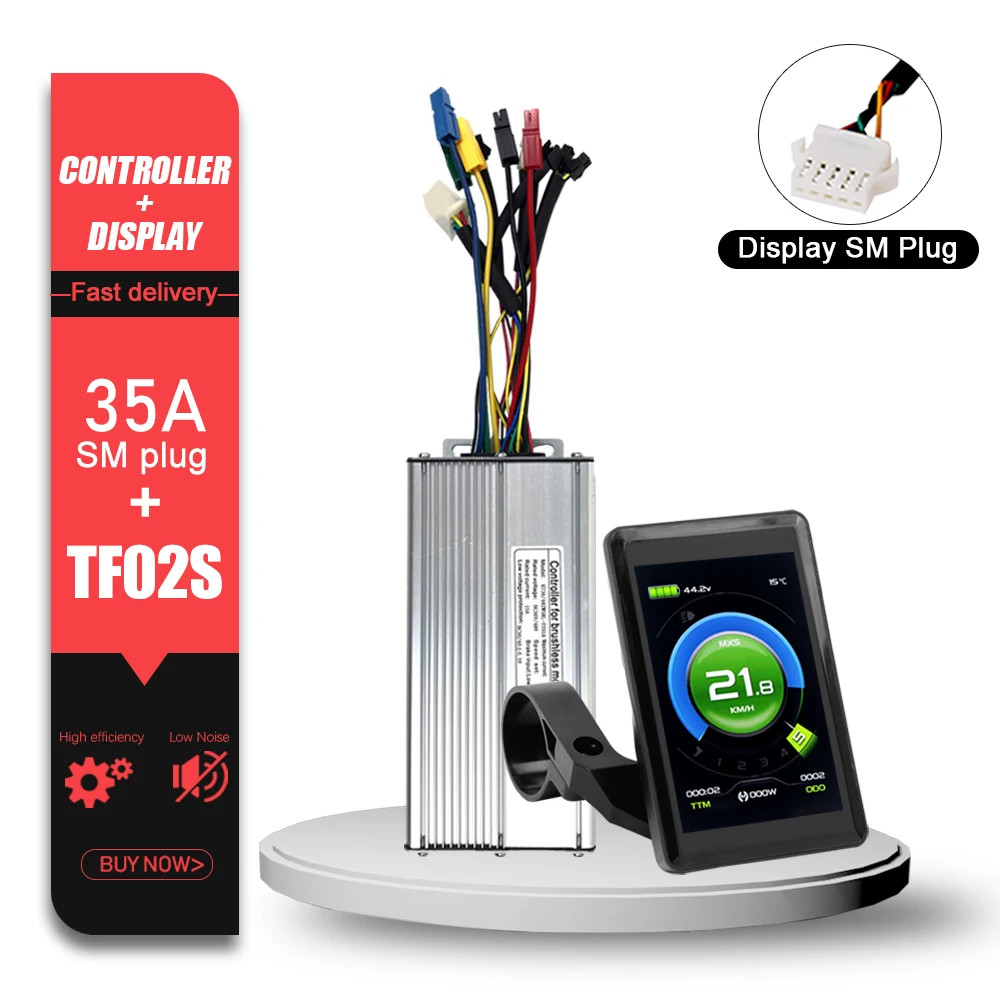 Electric Bike KT Brushless Controller 36V 48V 15A/17A/22A/30A/35A/50A SM Plug
