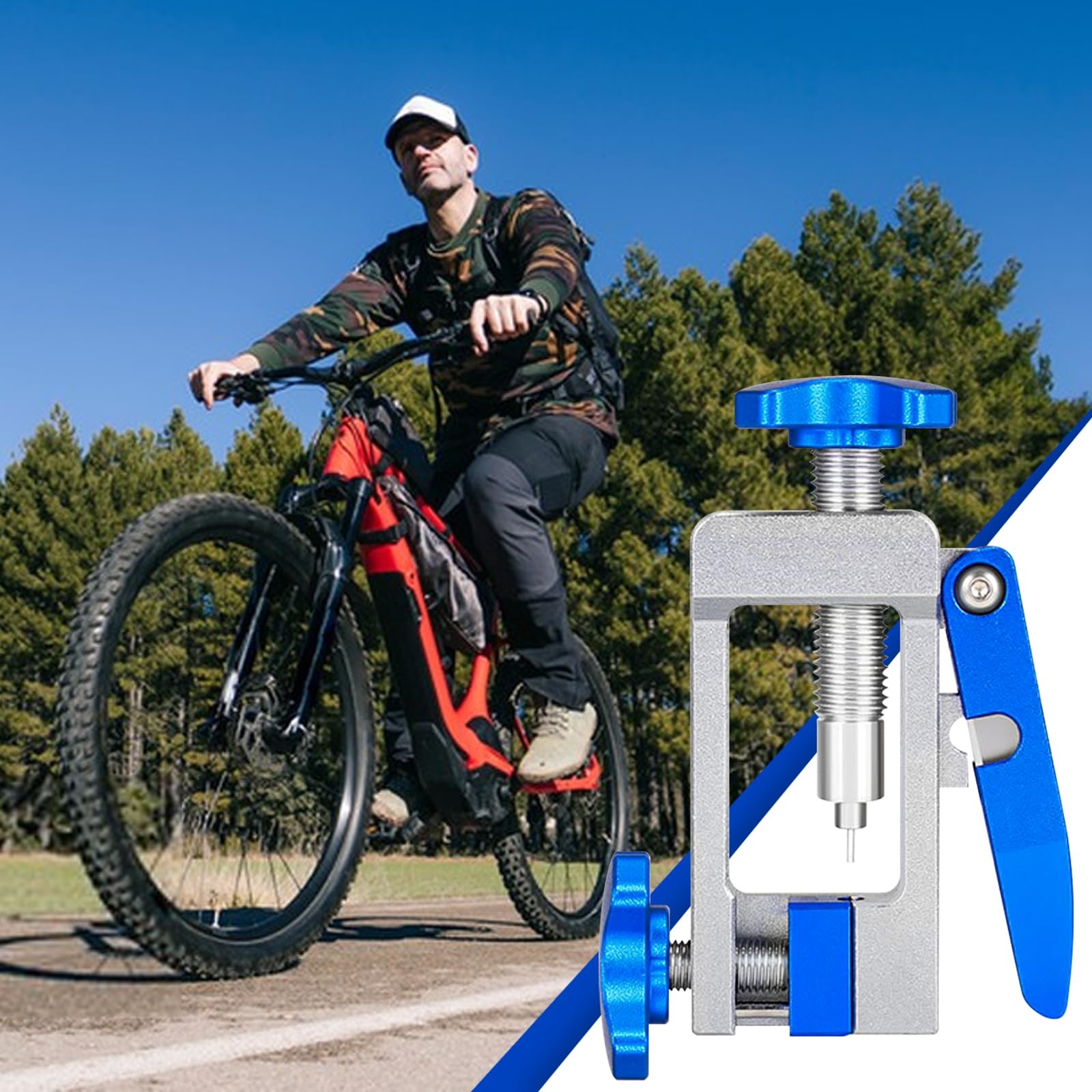 SYWAN Bike Hydraulic Brake Tool Kit, Hose Cutter 2 in Blue-1