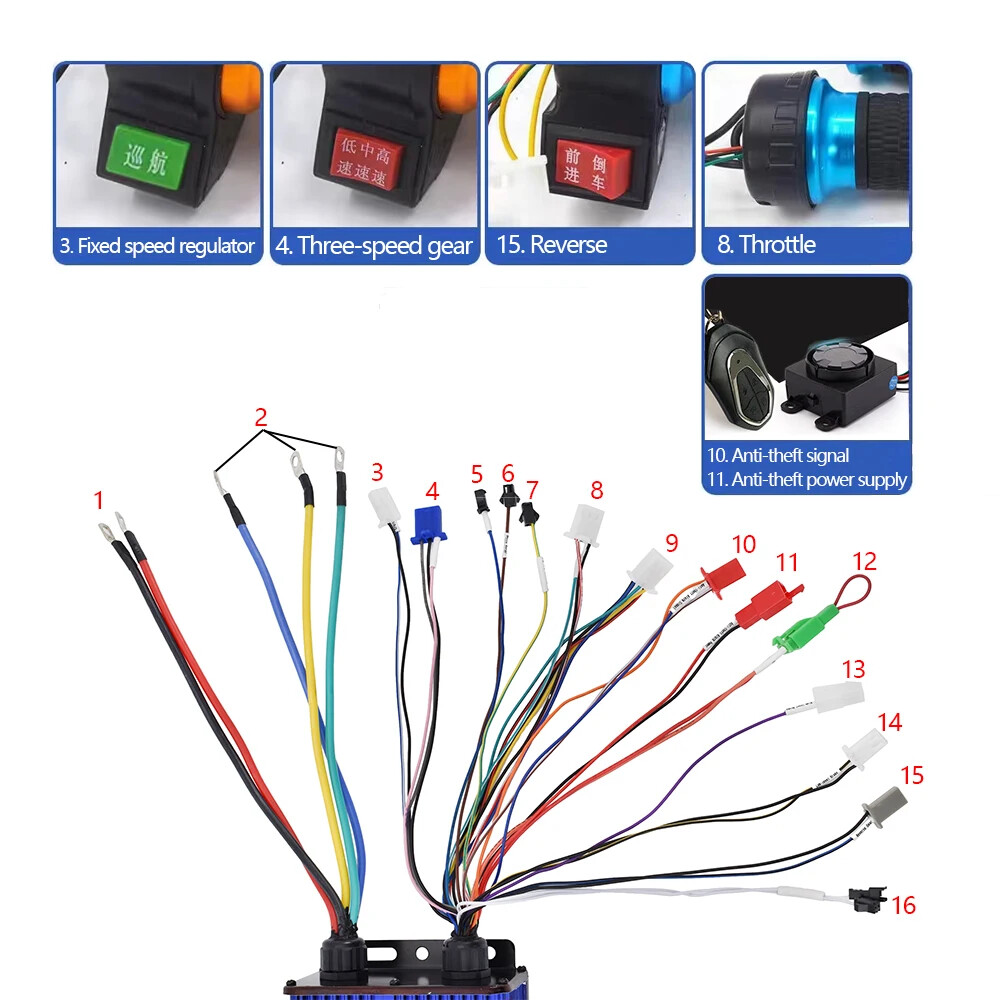 Electric Controller Motorcycles Dual Mode Ebike 3000W-4000W 48V 72V 84V Bicycle