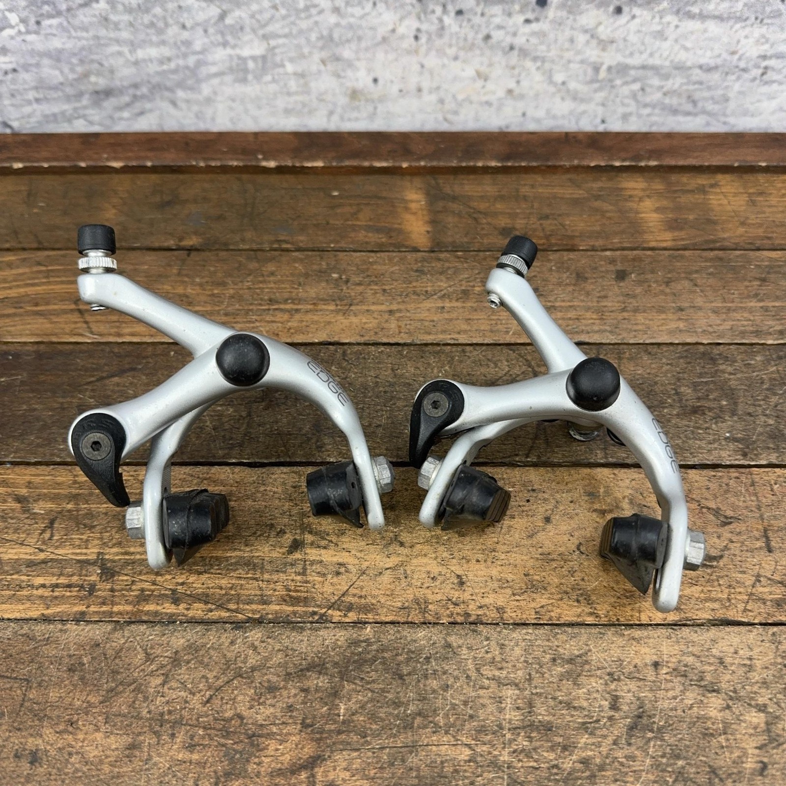 Vintage Dia-Compe EDGE FRS Caliper Brakes Set Silver Side Pull Road Bike Japan