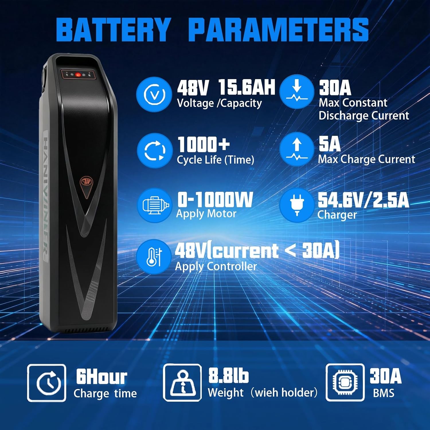 48V 13ah eBike Battery Downtube Electric Bike E Bike Hailong 850w 1000W motor