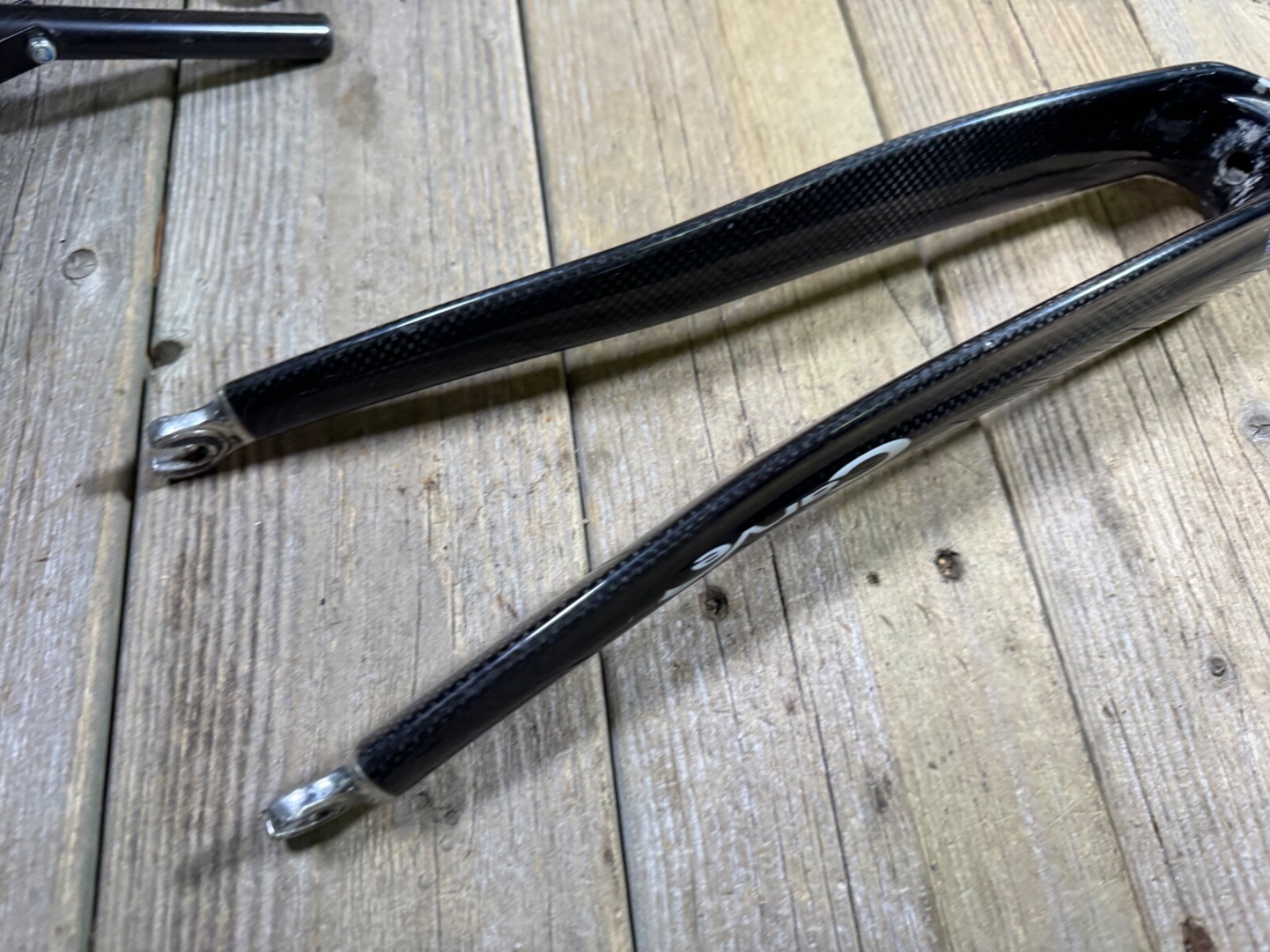 Columbus Carve Carbon Fiber Fork 700c Road Bicycle Fork 1-1/8 Threadless USED