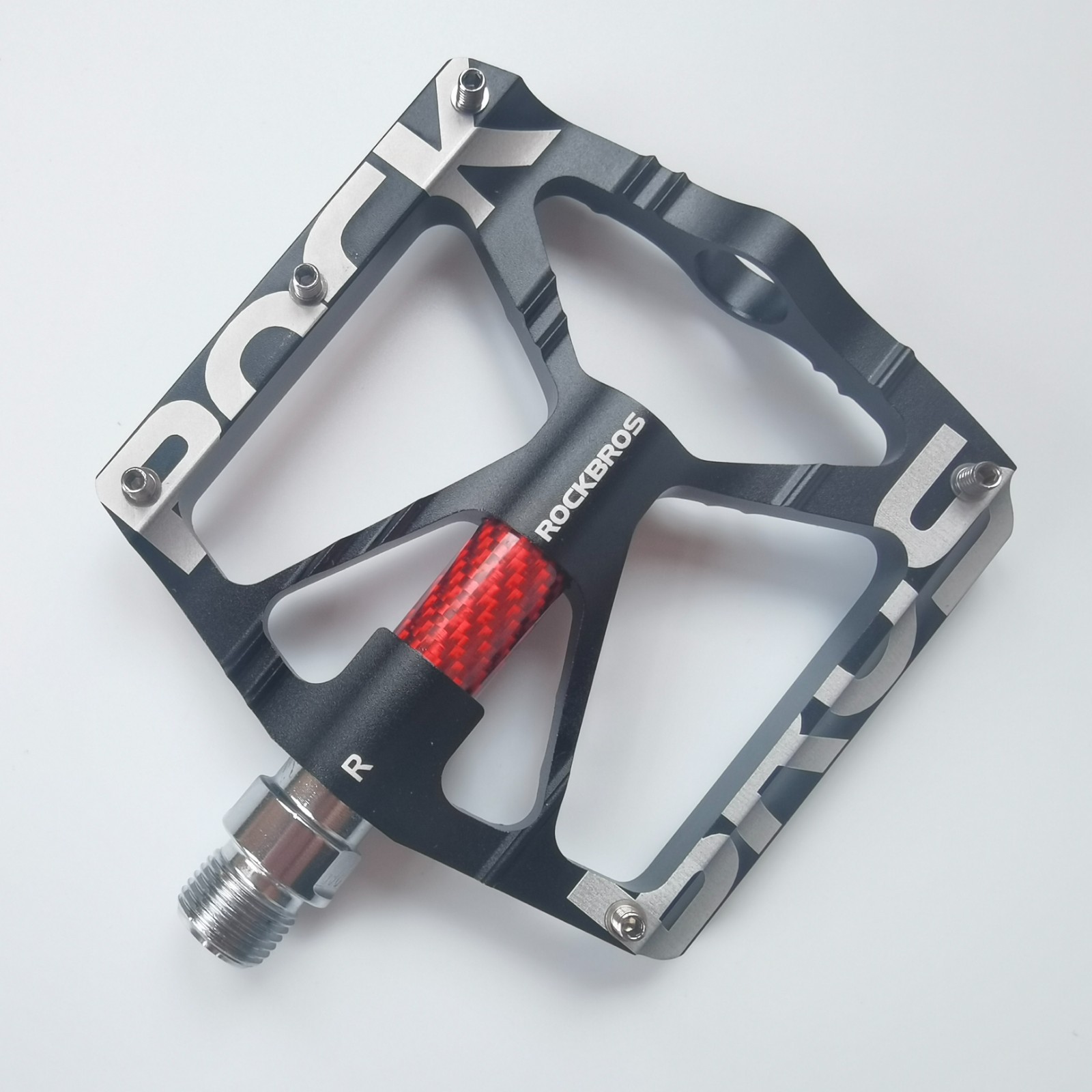 ROCKBROS Bike Pedals 9/16» Aluminum Alloy Bearing Non Slip Pedals Road Mountain