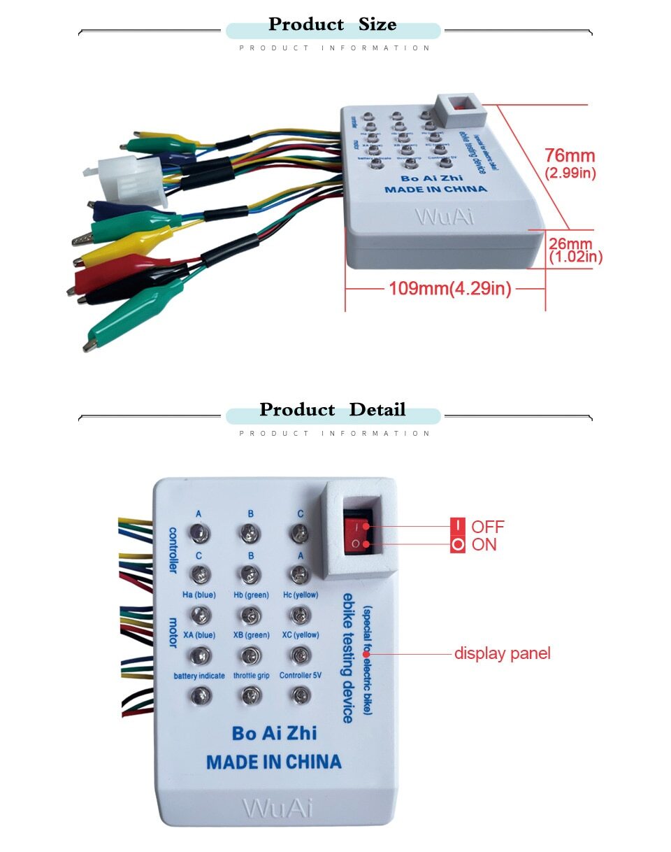 Electric Bicycle Brushless Motor Controller 24V 36V 48V 60V 72V -bike Controller