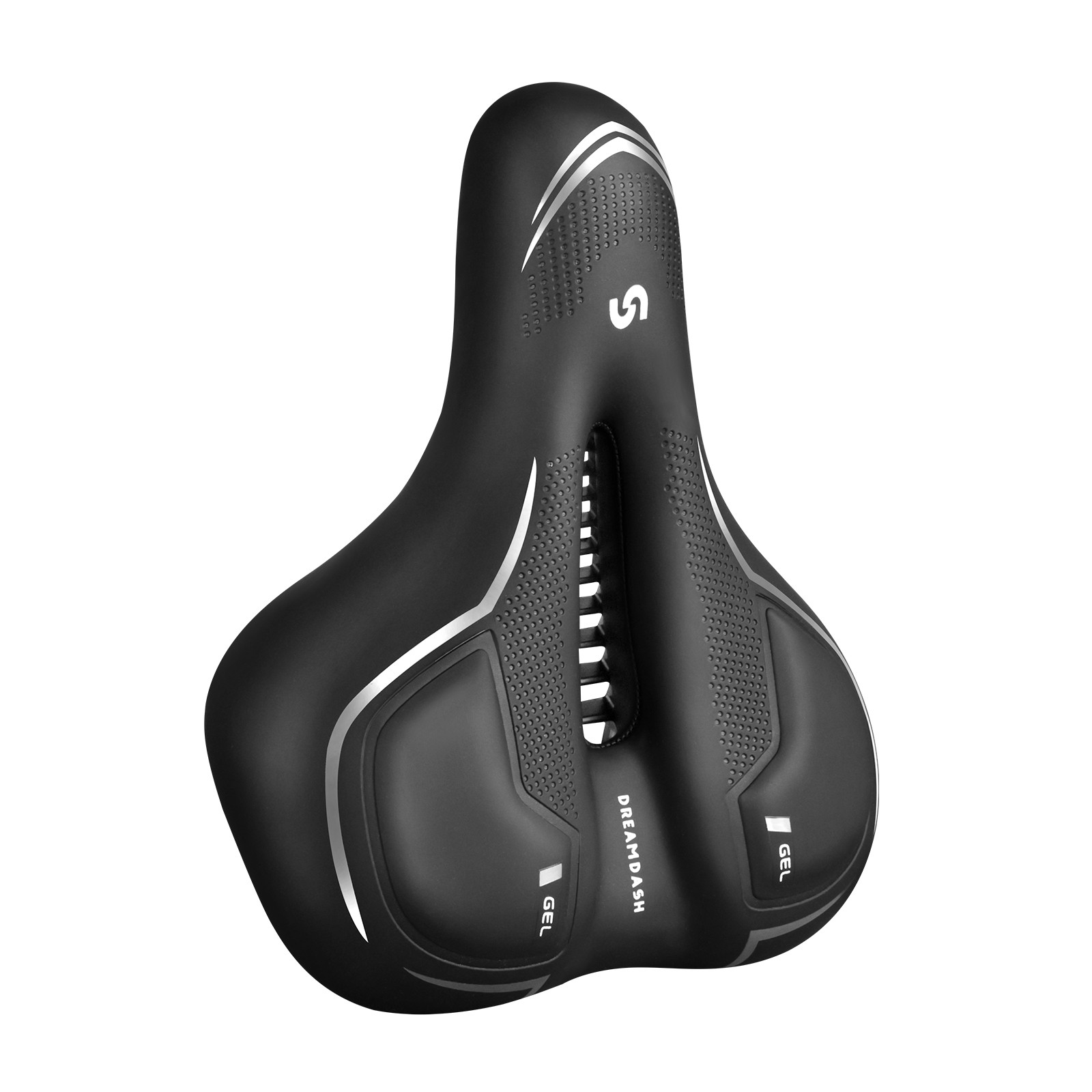 A Pair Bicycle Bike Saddle Seat Comfort Wide Big Bum Soft Gel Cushion Pad Sporty