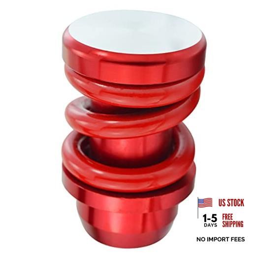 Spring Shifter Knob – Aluminium Alloy Gear Stick Head – Manual – Red & Red