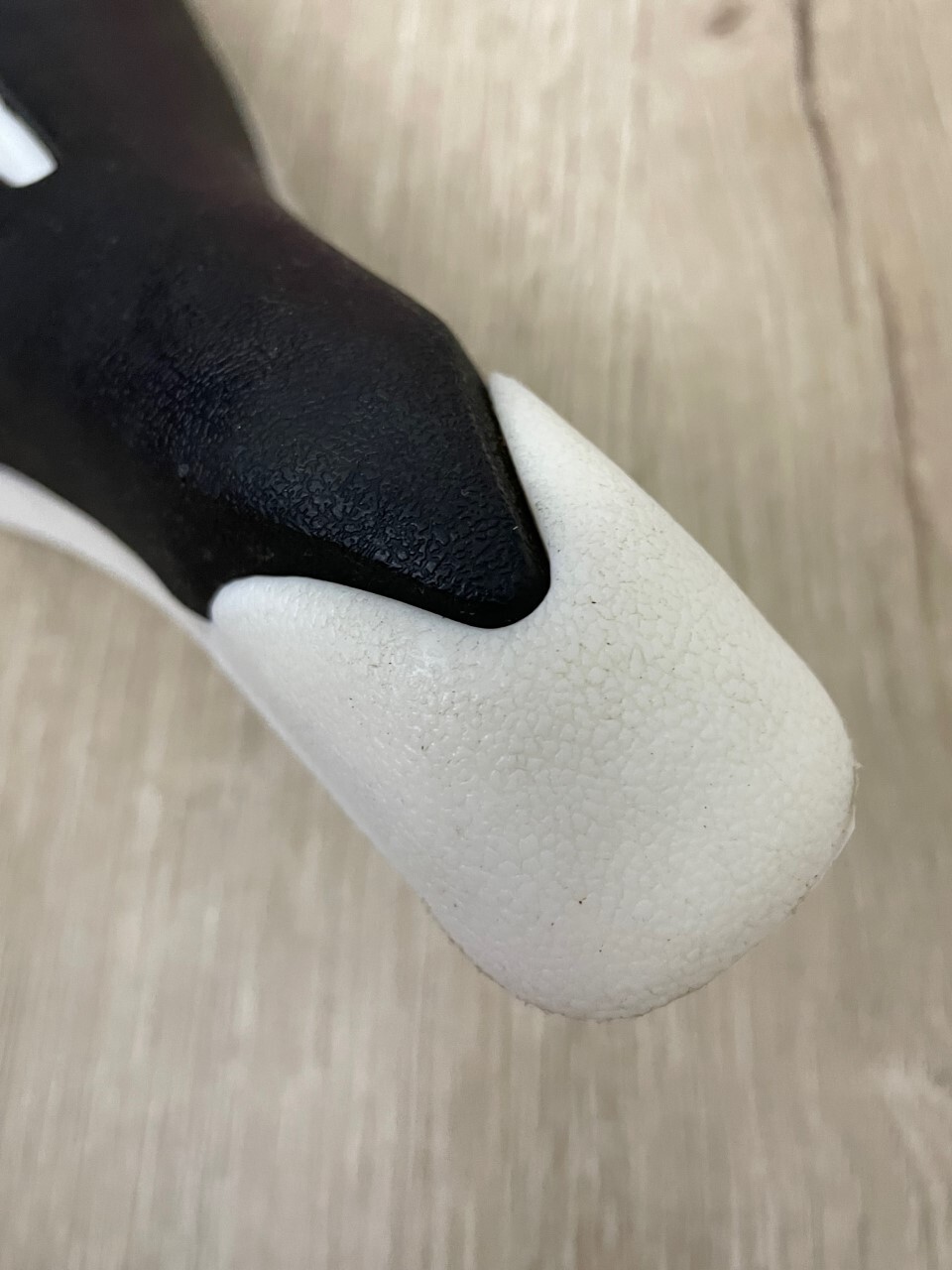 NOS Old School BMX White Padded Black Taiwan Made Saddle with seat gut excluded