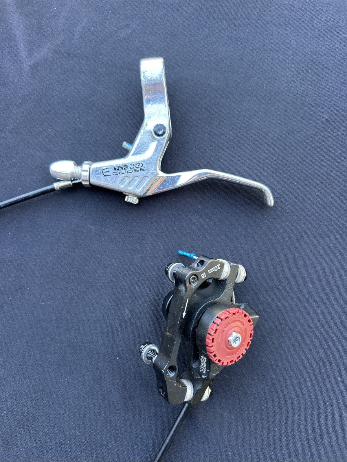 Tektro Eclipse MT2.1 Mechanical Disc Brake Levers V-Brake Set Chrome Lever