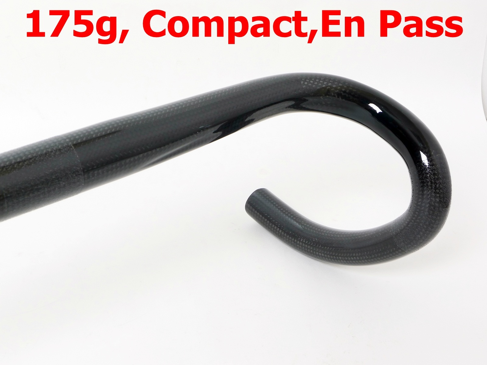 Ultralight 31.8 x 450mm 185g 3k carbon Compact Road Bike handlebar Black