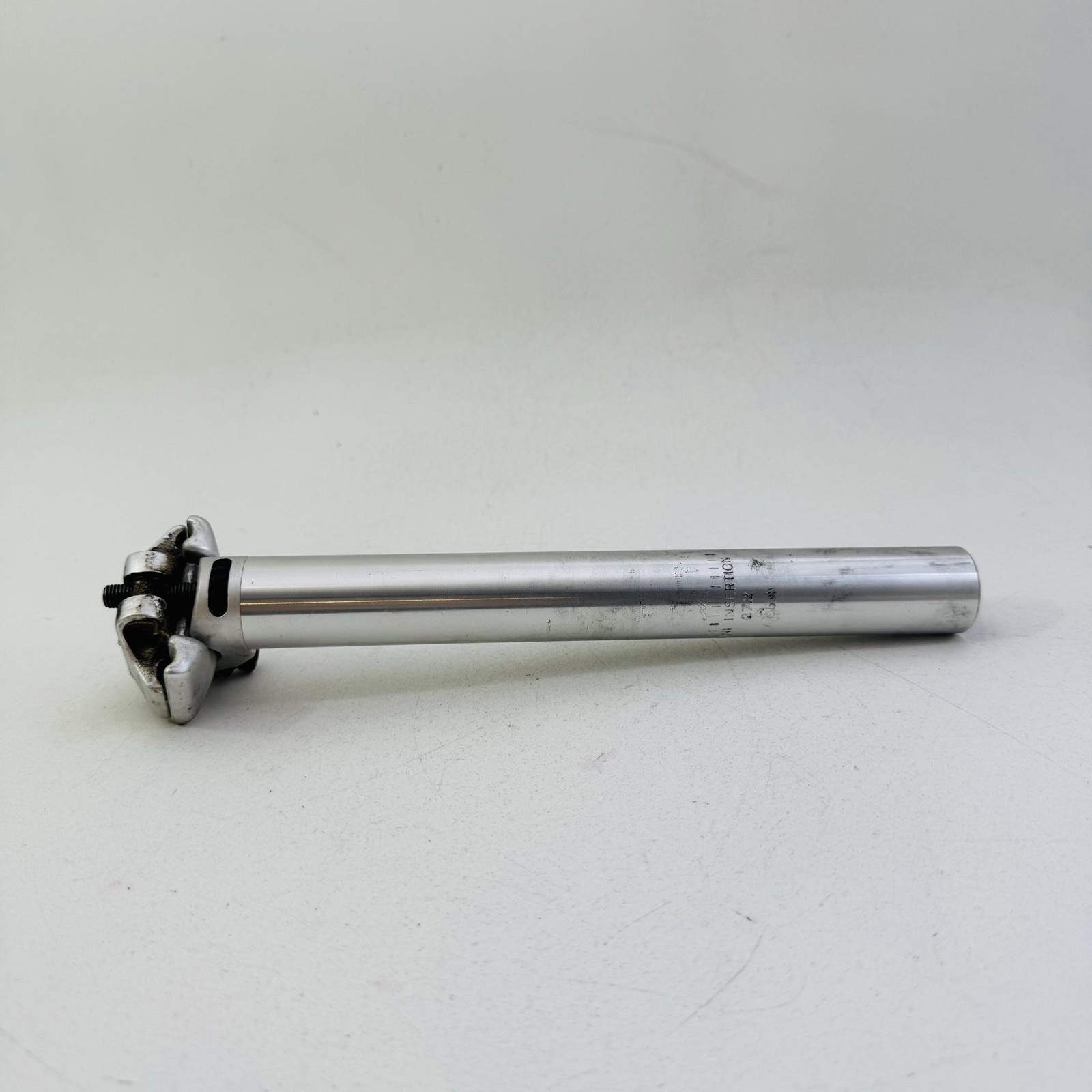 Vintage MTB Seatpost 27.2mm Silver 24 mm Bicycle Aluminum Plain Road Bike A2