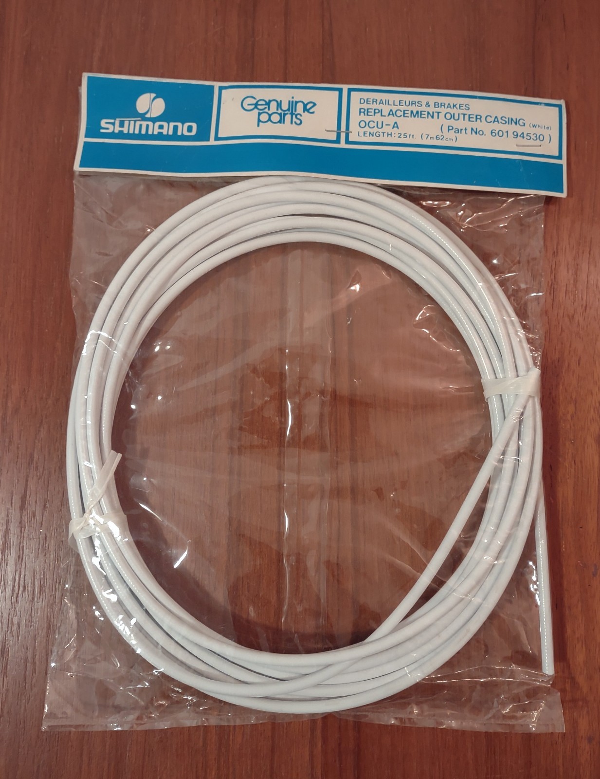 Vintage New Bike Bicycle Shimano Shift Brake 25 Feet Cable Housing White