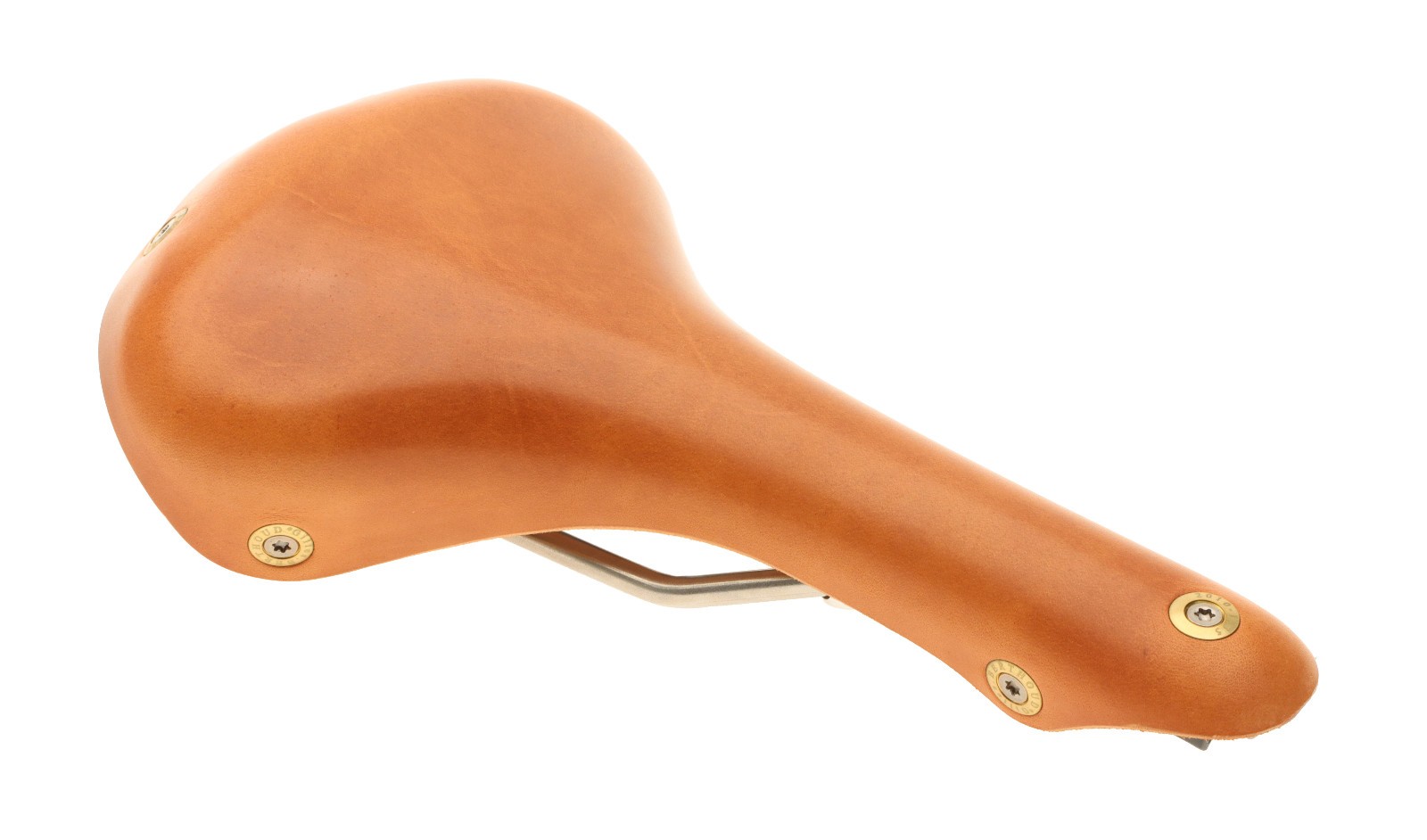 Gilles Berthoud Soulor Saddle Steel Rails Hard Leather Cover Natural NEW NOS NIB
