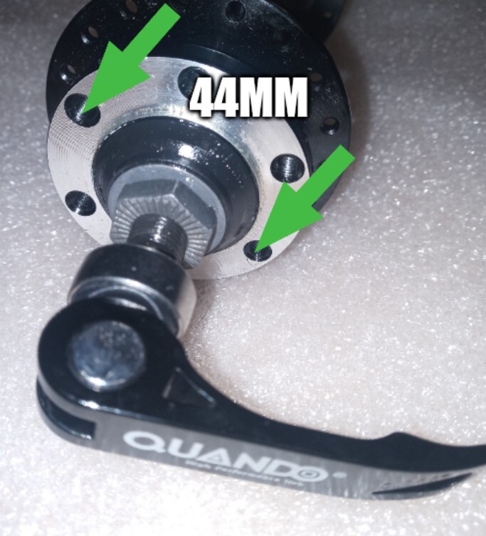Quando Fat bike rear hub aluminum 170mm QR 8/9/10 speed 36h Cassette disc type.