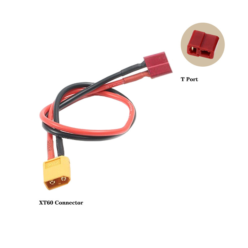 Ebike Battery XT60 Extension Cable Wiring 10cm Anderson Bullet T-port Plug 14AWG