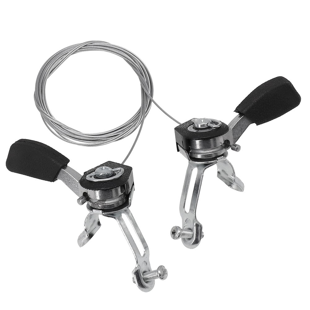 1 Pair Bike Thumb Shifters Shifter Levers Bicycle Derailleur Bike Mountain Bike