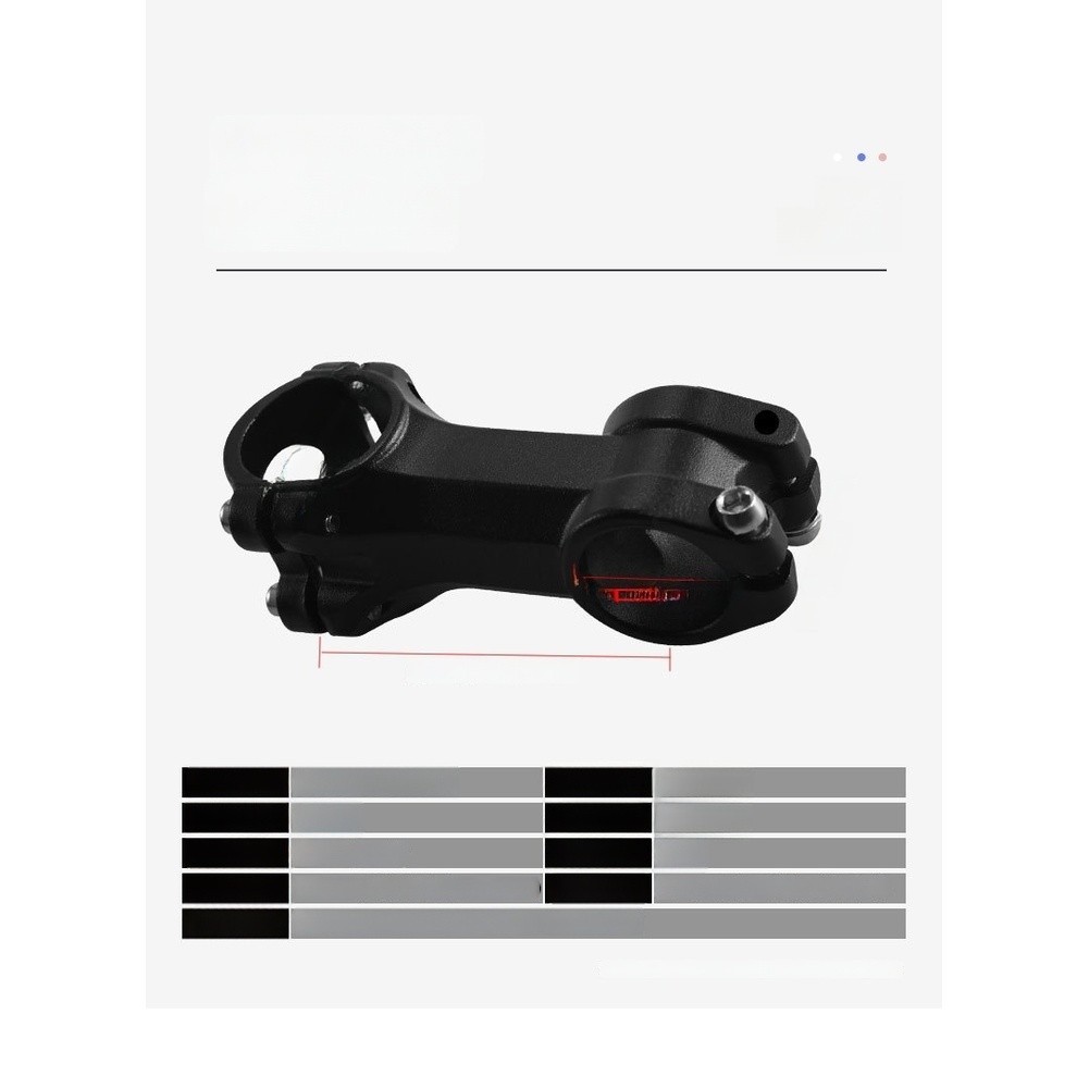 Handlebar Riser Black Aluminum Alloy 12.5×4.8cm for Mountain and Road Bikes