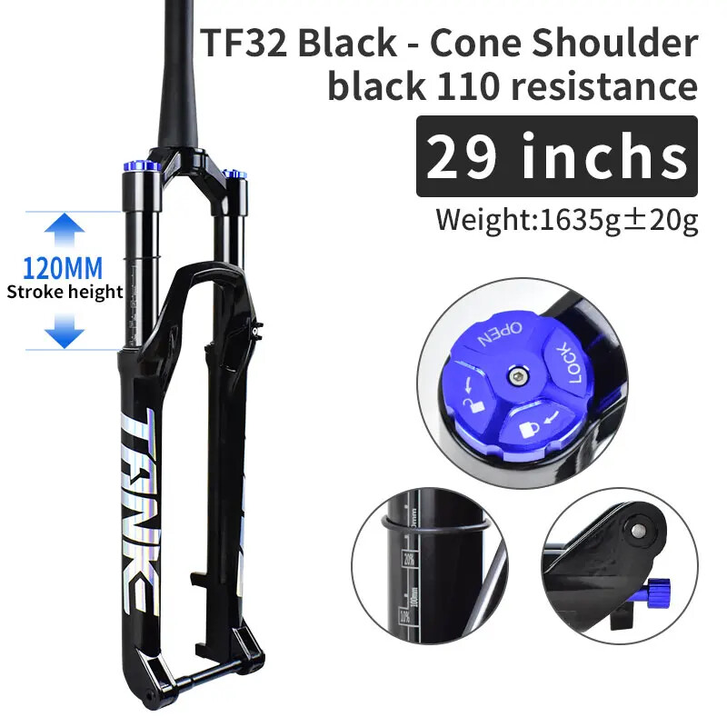 Mountain Bicycle Boost Suspension Air Fork 27.5/29Inch 120mm Travel Front Fork