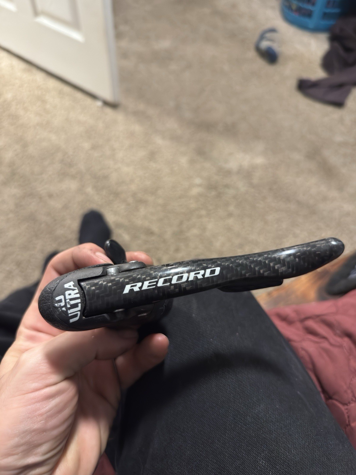 Campagnolo Record 10-Speed Right/rear Drop Bar Road Brake/Shifter Lever Carbon.