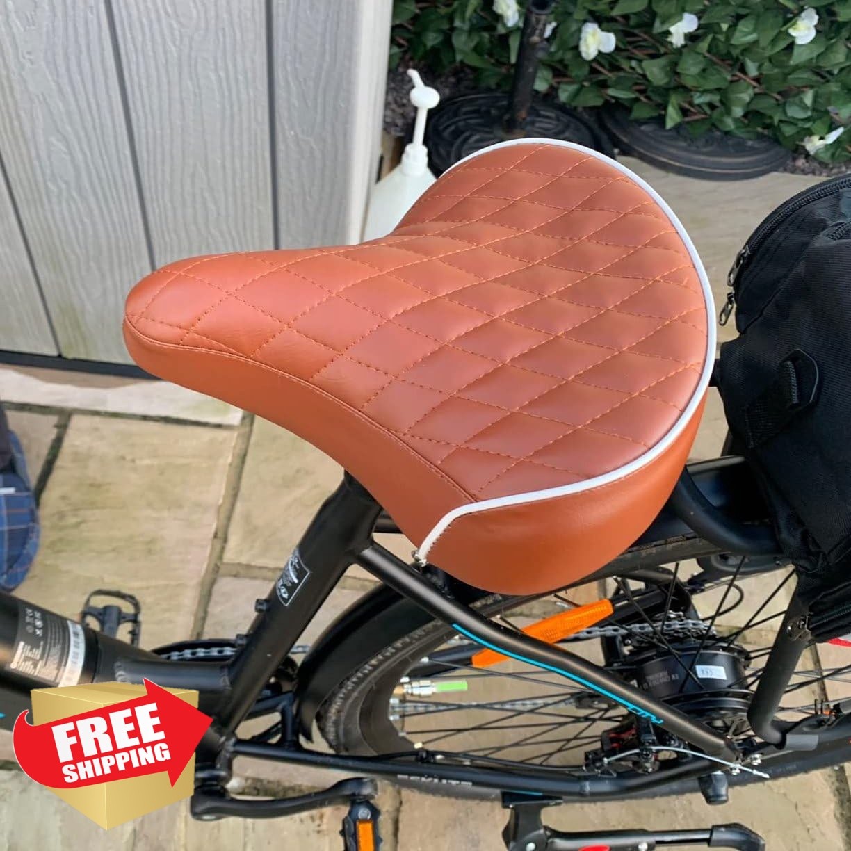 FOMAS Beach Cruiser Bike Seat Brown