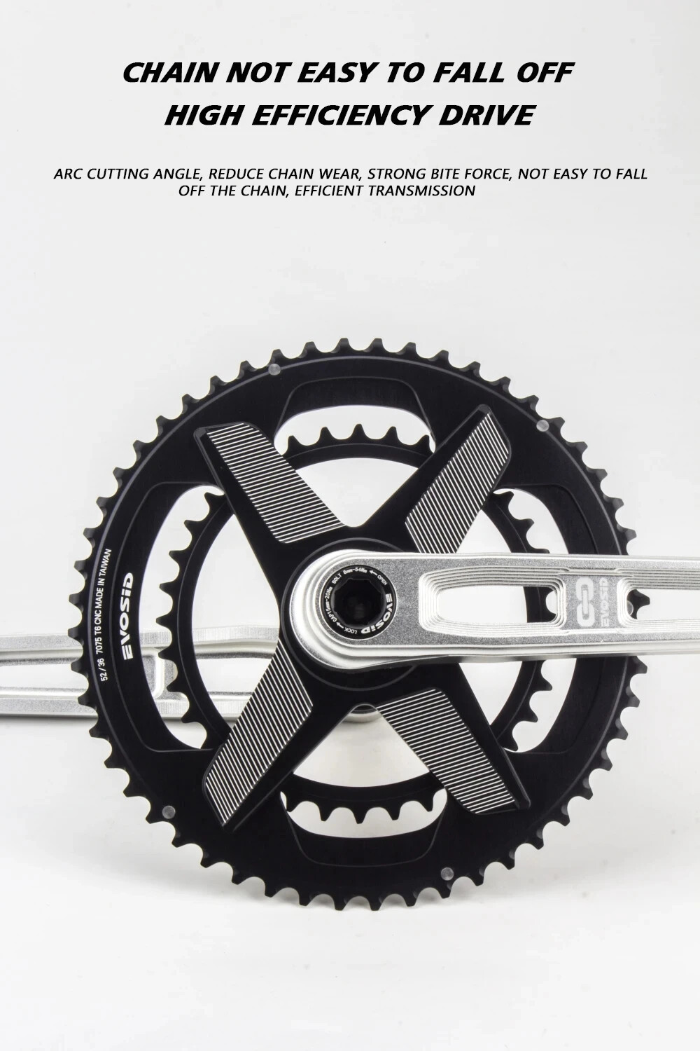 165MM 170mm Hollow Tech Crank Ultralight Gravel Road Bike Crankset