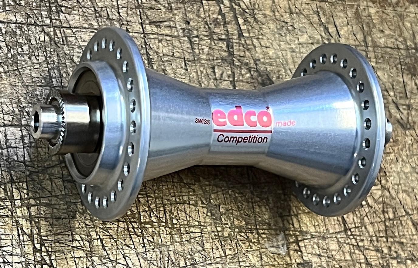 EDCO Competition Front Hub 48 Hole 100mm, Made in Switzerland. NOS / NEW Vintage