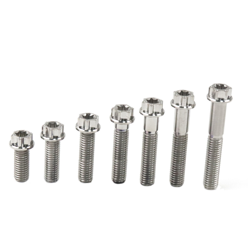 M8x20 25 30 35 40 45 50mm Titanium Screw Flange Bolt Fastener 7 Color (optional）