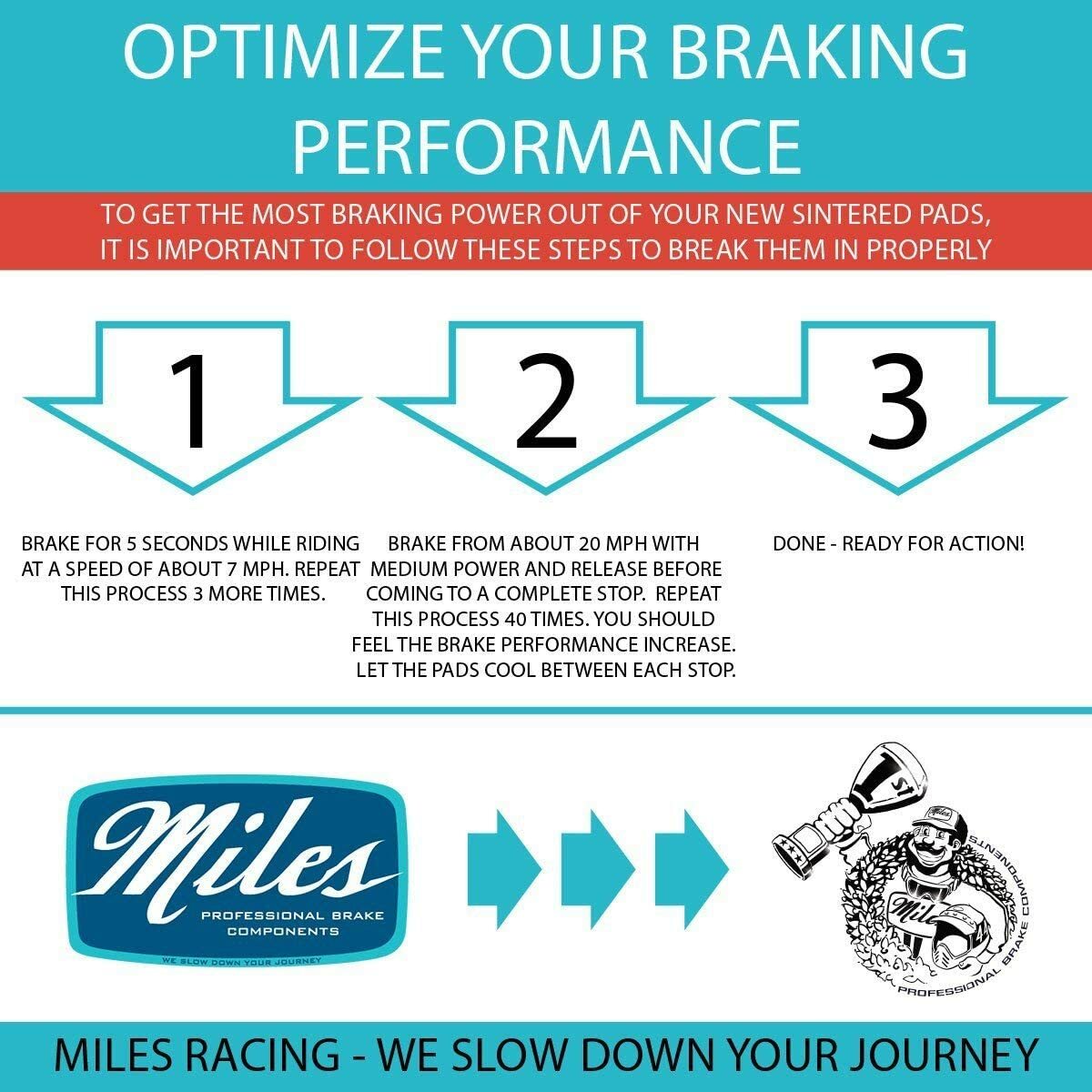 Miles Racing – Disc Brake Pads – Sintered – SRAM Avid X.O /9 / 7 Trail – MI-SIN-