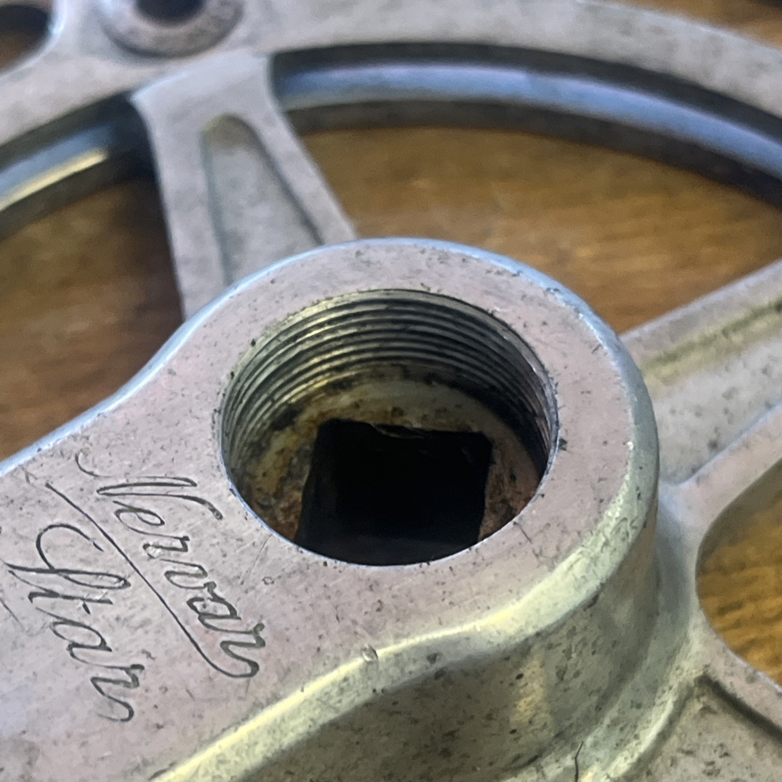 Vintage Nervar Star Drive Side Crank 52/46 T 128 BCD ~see Pics/condition~ France