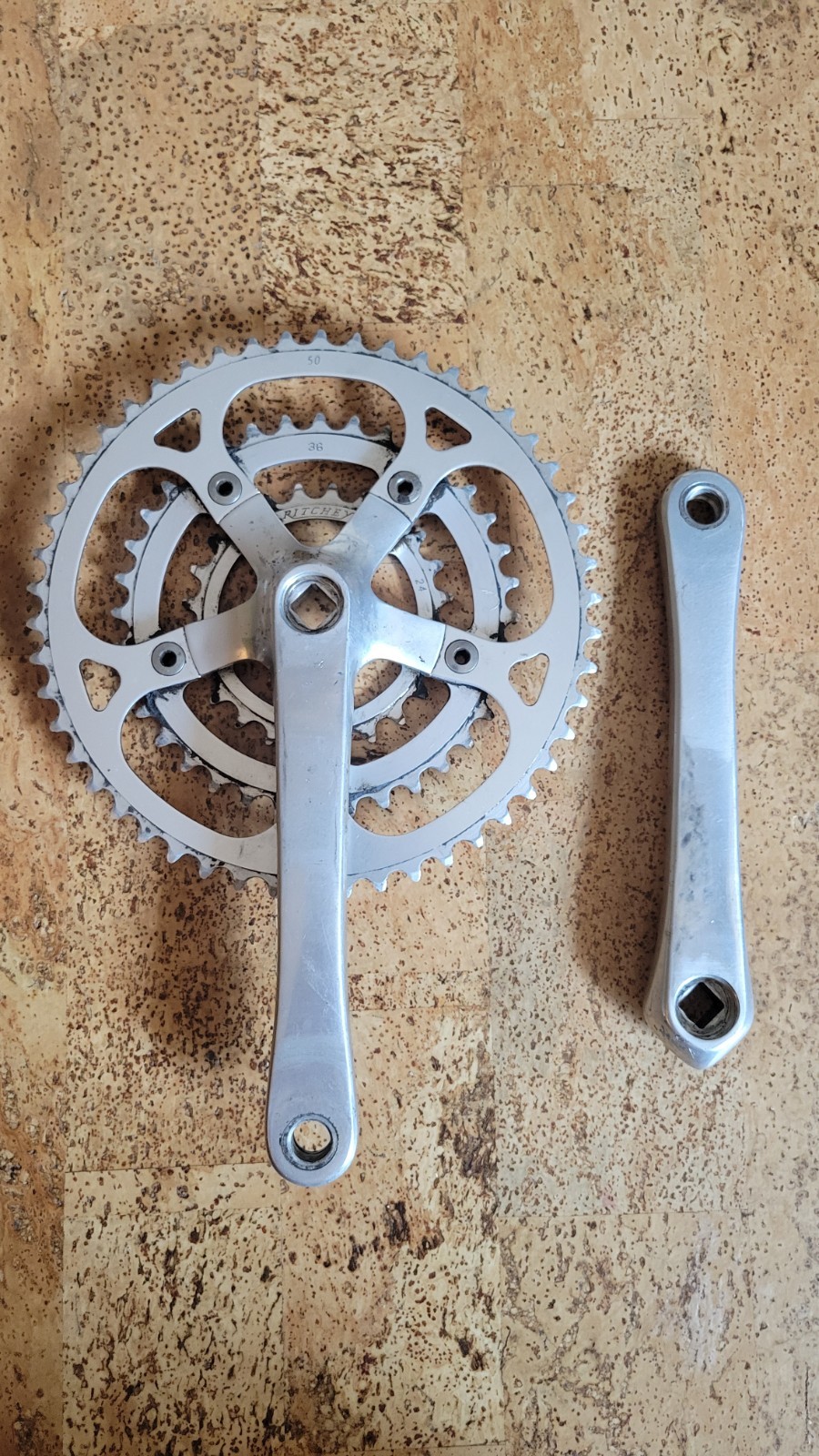 Used Ritchey Logic Triple Crankset 180mm Sugino Square Taper 110/74