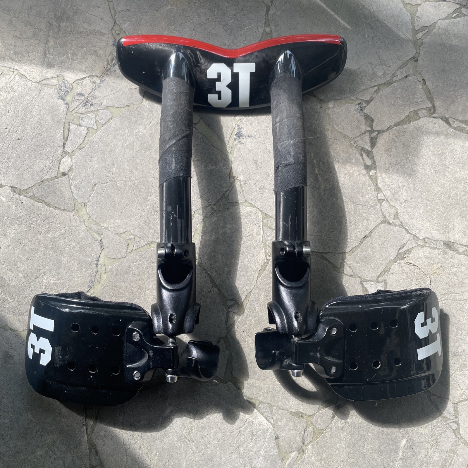 3T Pi WING Short Carbon Fiber Aerobar for Aero Bullhorn or ZEFIRO Handlebar 22.2