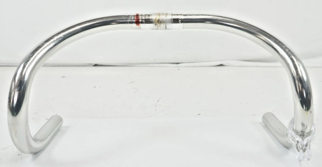 NITTO B123AA Track Drop Handlebar 370mm 25.4mm Silver Alloy NJS Japan Fixed Gear