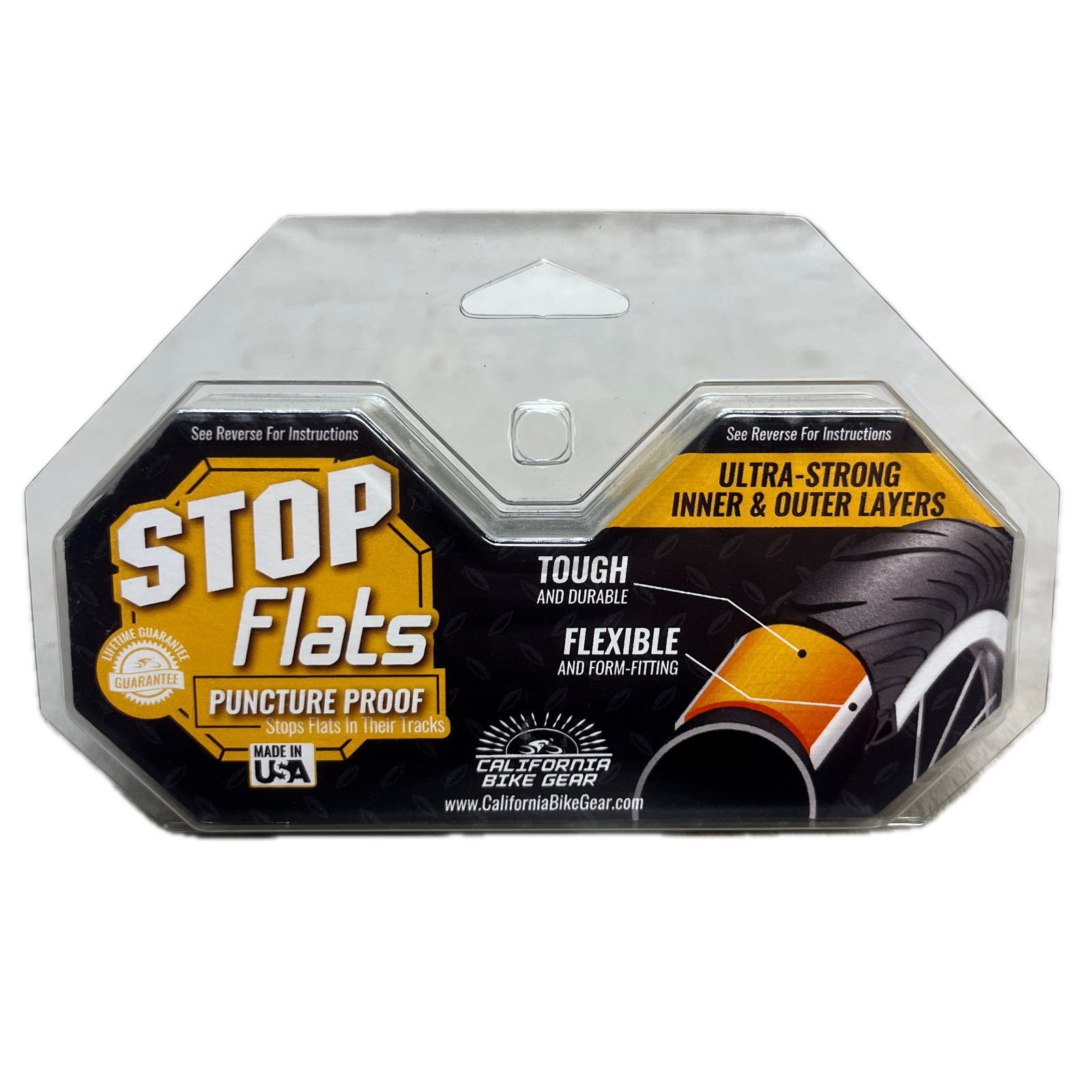 Stop Flats Bicycle Tire Tube Liners 26″ x 2.0″ – 2.125″ Brown Puncture Proof
