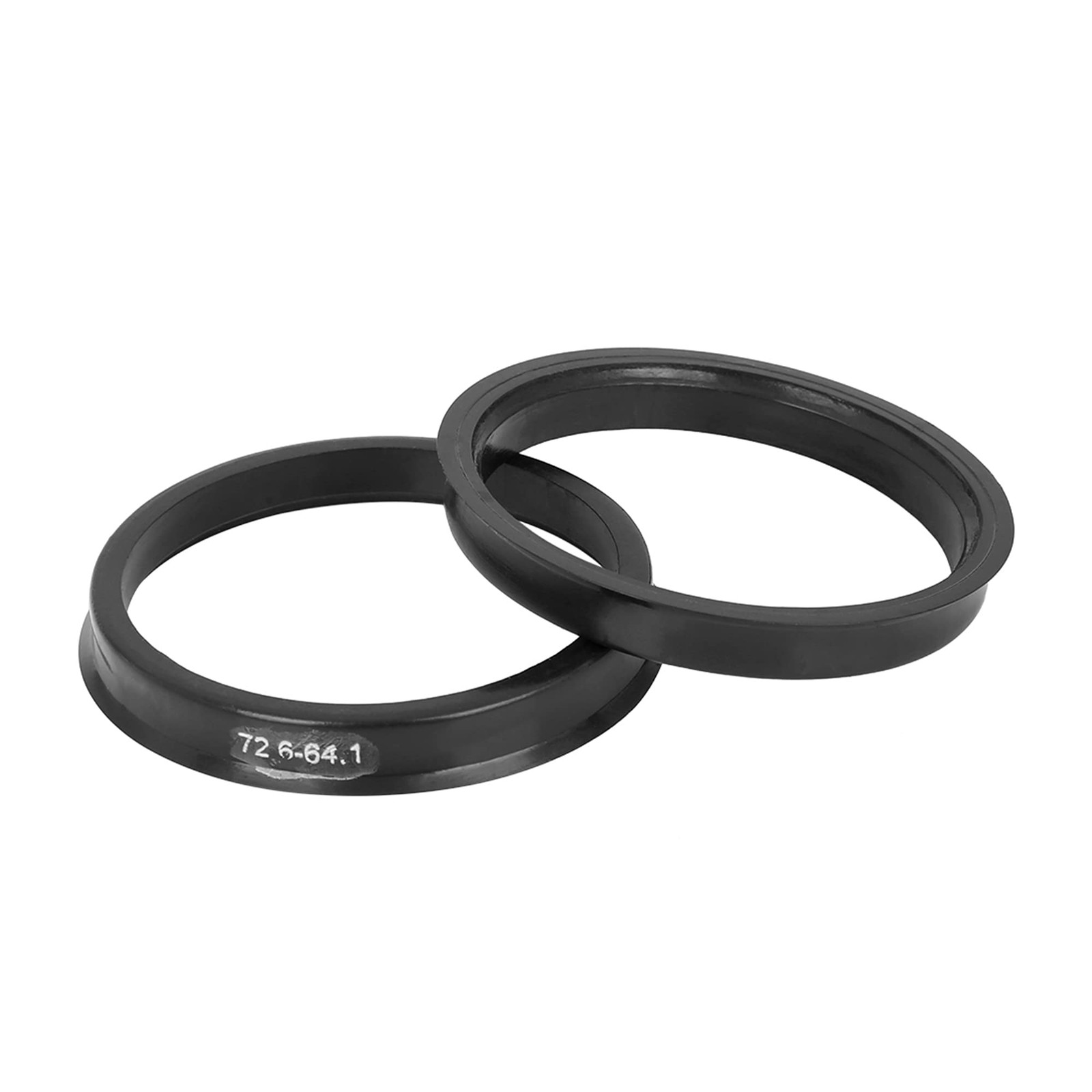X AUTOHAUX Hub Rings 64.1mm Black 4pcs