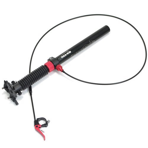 TMARS 419L Mechanical Drop Seatpost 400mm w/ Remote, 27.2/30.9/31.6mm, Black