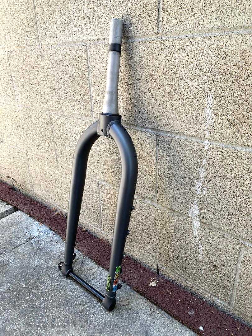 Grey FAT Bicycle Fork 1″ THREADLESS Disc For 26″ x 3.0-4.0 Wheel MTB BMX E-Bike