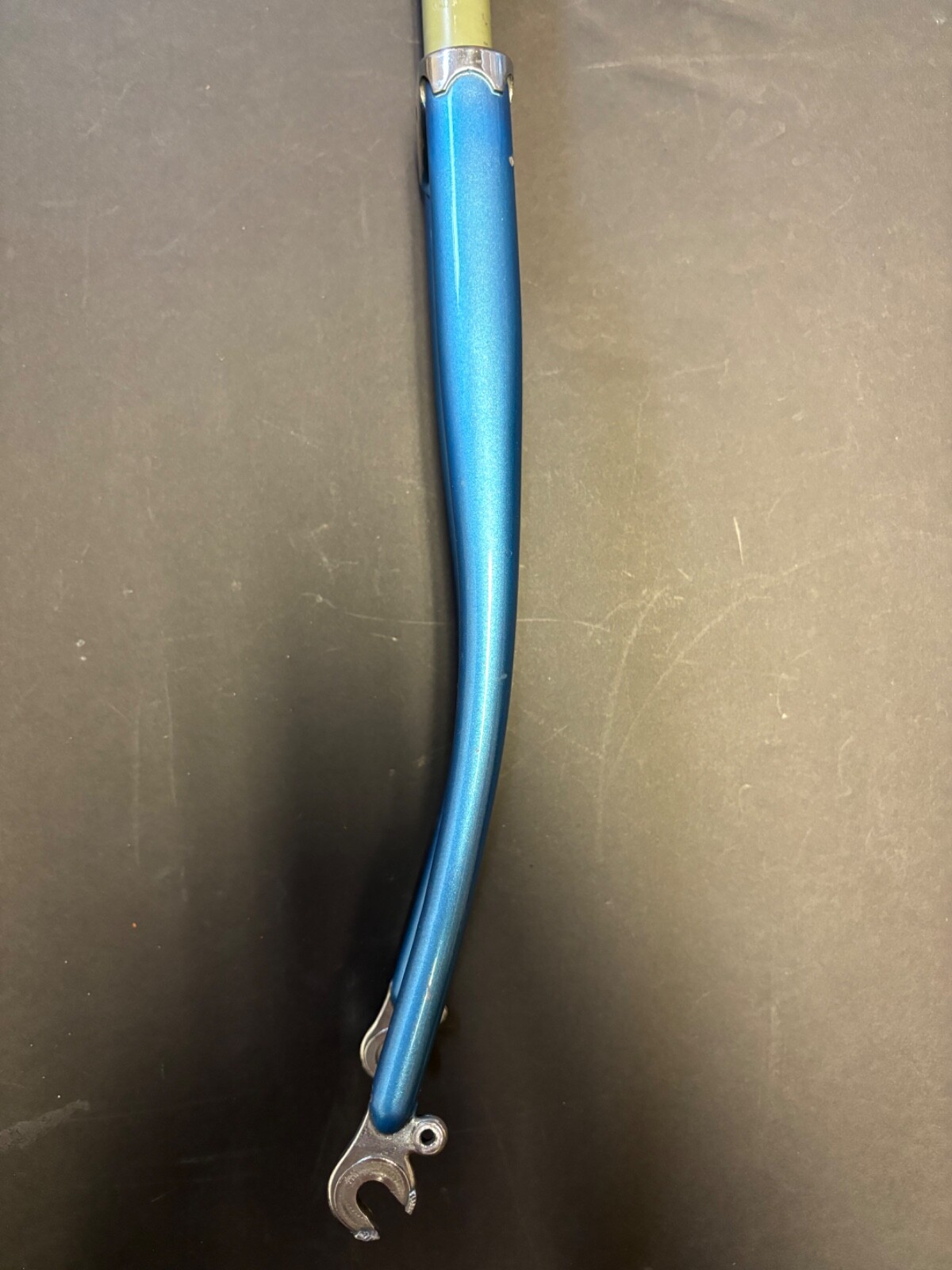 Vintage Steel 1″ threaded fork w/ chrome, A-C 368mm, Steerer 150mm, 700C, QR