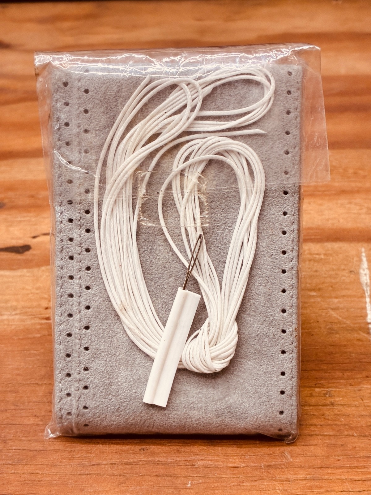 NOS Gray FujiToshi Escaine Synthetic Stich-Up Handlebar Wrap Kit with Cord Japan