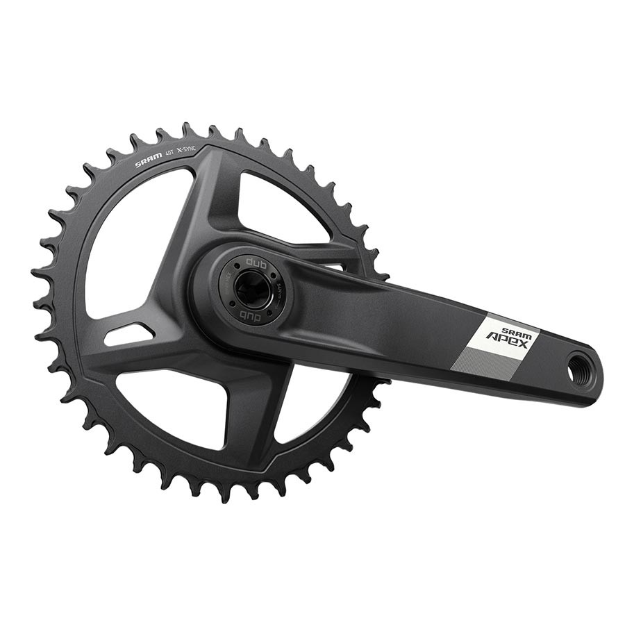 SRAM Apex D1 Crankset Speed: 12 Spindle: 28.99mm BCD: Direct Mount 42 DUB 170mm
