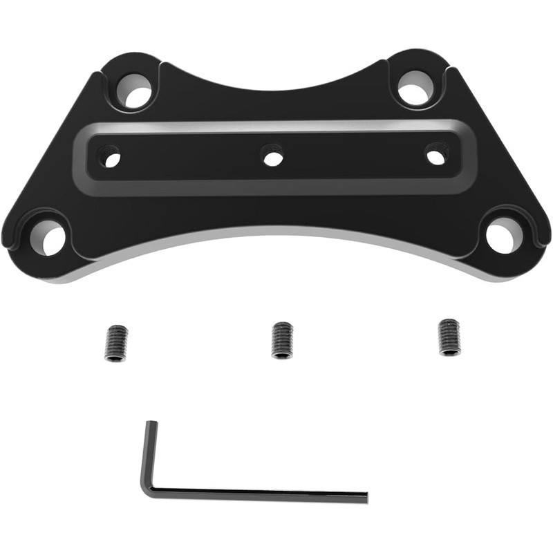 CNC T6 Aluminum Alloy Handlebar Mount Clamp Harley Touring Models 1997 & Up New
