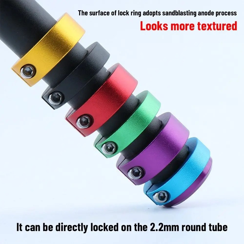 8/12mm Bicycle Grip Lock Rings Aluminum End Rings MTB Road Bike Bar Ends