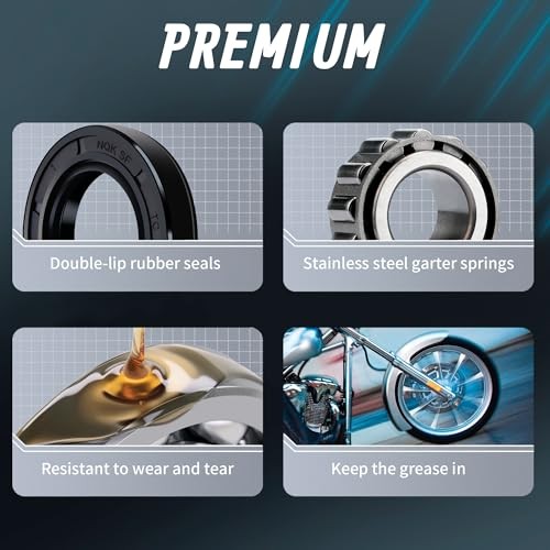 Wheel Bearings Harley Sportster Front Bearing Seal Kit for 1977-1999 883 1200