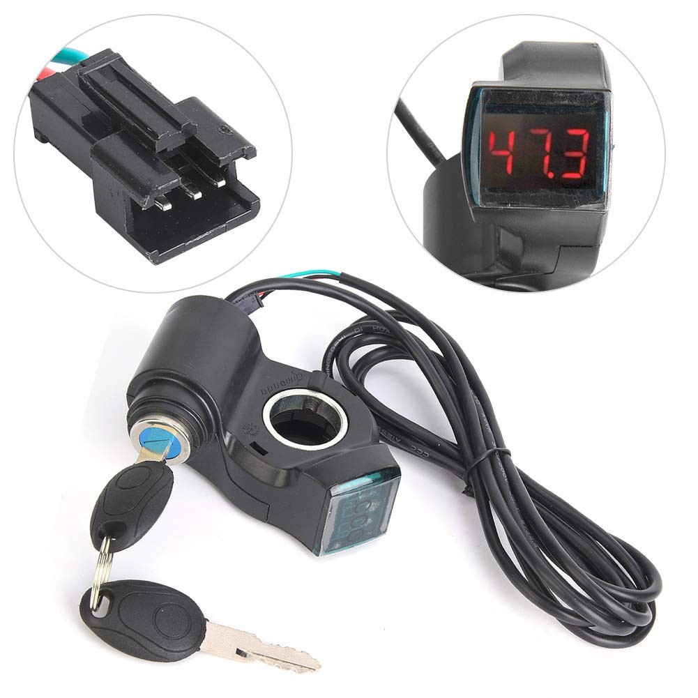 EBike Throttle Control Switch, Speed Switch Lock with LCD Display, Accelerato…