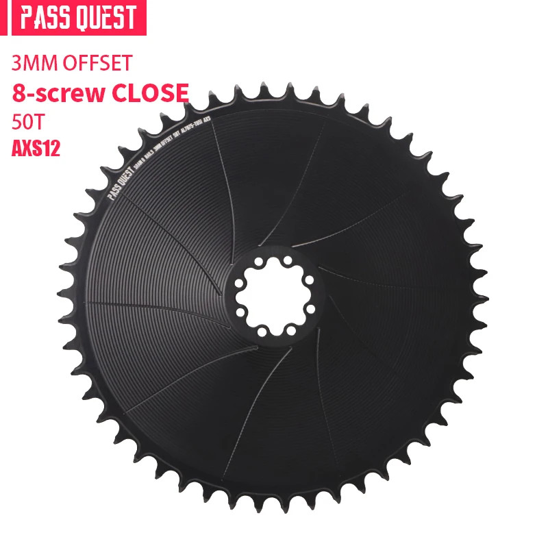 Round Narrow Wide Chainring 3mm Offest Direct Mount Crank Gravel Bike AXS 40-56T