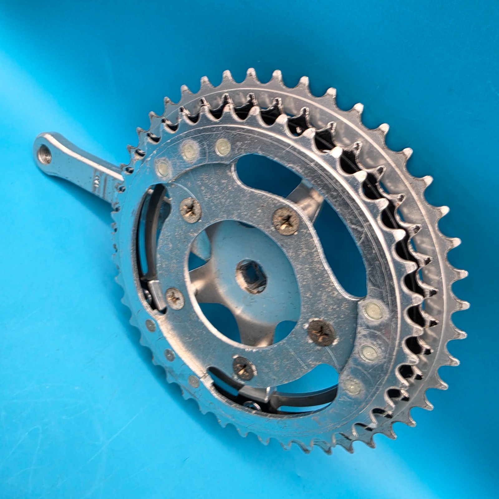 Vintage Sugino Mighty Competition Triple Square Taper Crankset 171mm 47/42/40t