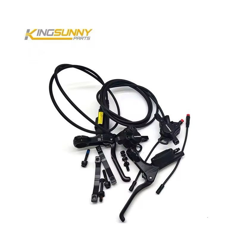 Tektro Hydraulic Disc Brake Set Front & Rear Black Aluminum for E-Bike MTB